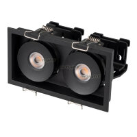 Светильник CL-SIMPLE-S148x80-2x9W Warm3000 (BK, 45 deg) (ARL, IP20 Металл, 3 года)