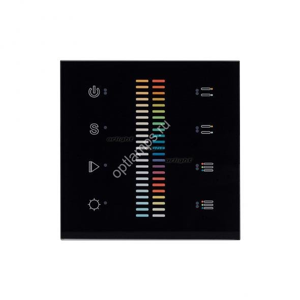 Панель Sens SR-2830C-AC-RF-IN Black (220V,RGB+CCT,4зоны) (Arlight, IP20 Пластик, 3 года)