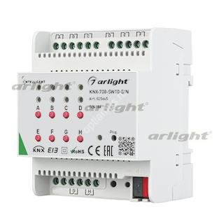 INTELLIGENT ARLIGHT Релейный модуль KNX-708-SW10-DIN (BUS, 8x10A) (Arlight, -)
