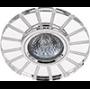 Светильник потолочный встраиваемый со светодиодной подсветкой 15LED*2835 SMD 4000K, MR16 50W G5.3, прозрачный, хром, CD982