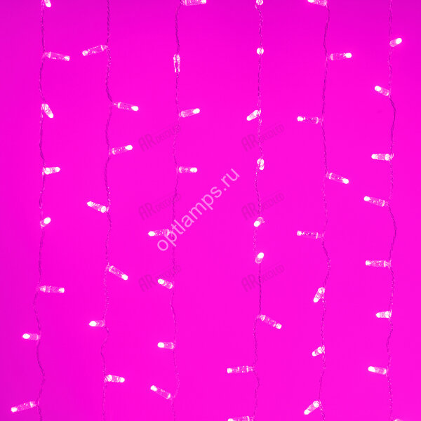 Светодиодная гирлянда ARD-CURTAIN-CLASSIC-2000x3000-CLEAR-760LED Pink (230V, 60W) (ARDCL, IP65)