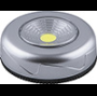 Светодиодный светильник-кнопка  (1шт в блистере) 1LED 2W (3*AAA в комплект не входят),  69*25мм, серебро, FN1204