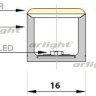 Гибкий неон ARL-NF5050-P15-24V RGB-DMX (Arlight, Закрытый)